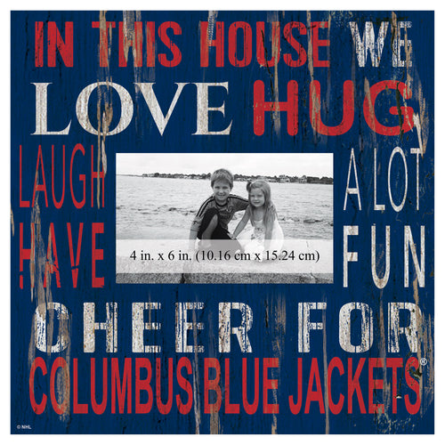 Wholesale NHL / H0734-In this House Frame / H0734-Columbus Blue Jackets
