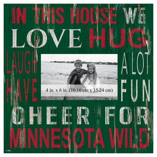 Wholesale NHL / H0734-In this House Frame / H0734-Minnesota WIld