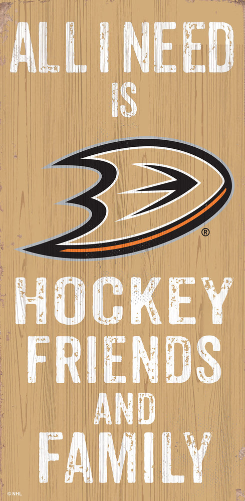 Wholesale NHL / H0738-All I Need 6x12 V / H0738-Anaheim Ducks