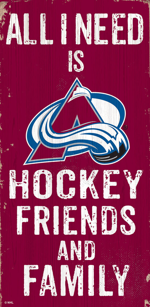 Wholesale NHL / H0738-All I Need 6x12 V / H0738-Colorado Avalanche