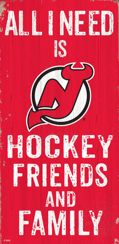 Wholesale NHL / H0738-All I Need 6x12 V / H0738-New Jersey Devils