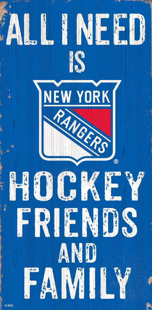 Wholesale NHL / H0738-All I Need 6x12 V / H0738-New York Rangers