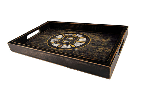 Wholesale NHL / H0760-Distressed Tray w Team Color / H0760-Boston Bruins