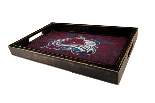 Wholesale NHL / H0760-Distressed Tray w Team Color / H0760-Colorado Avalanche