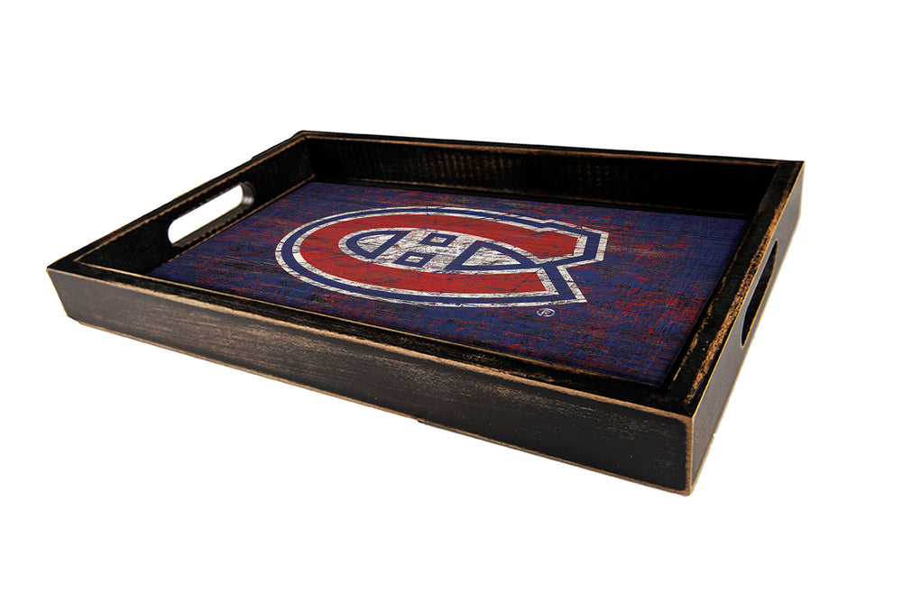 Wholesale NHL / H0760-Distressed Tray w Team Color / H0760-Montreal Canadiens