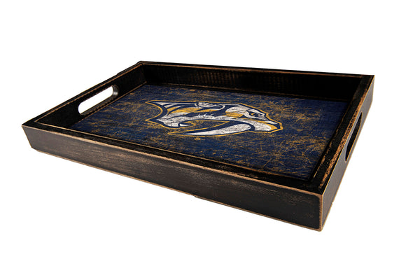 Wholesale NHL / H0760-Distressed Tray w Team Color / H0760-Nashville Predators