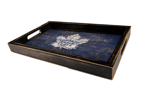 Wholesale NHL / H0760-Distressed Tray w Team Color / H0760-Toronto Maple Leaf
