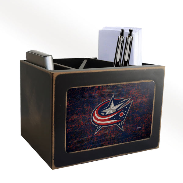 Wholesale NHL / H0767-Desktop Organizer / H0767-Columbus Blue Jackets