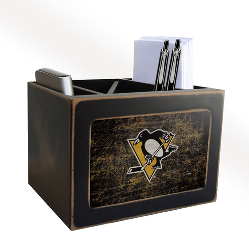 Wholesale NHL / H0767-Desktop Organizer / H0767-Pittsburgh Penguins