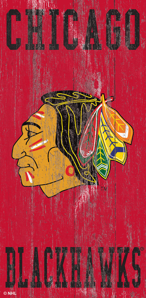 Wholesale NHL / H0786-Heritage Name 6x12 / H0786-Chicago Blackhawks
