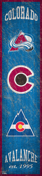 Wholesale NHL / H0787-Heritage Banner 6x24 / H0787-Colorado Avalanche