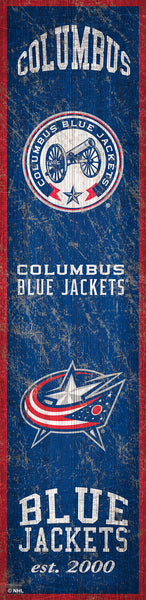 Wholesale NHL / H0787-Heritage Banner 6x24 / H0787-Columbus Blue Jackets