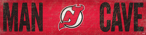 Wholesale NHL / H0845-Man Cave 6x24 / H0845-New Jersey Devils