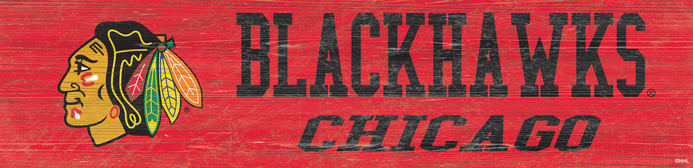 Wholesale NHL / H0846-Team Name 6x24 / H0846-Chicago Blackhawks
