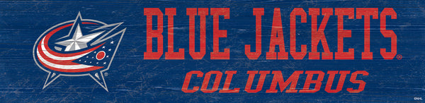 Wholesale NHL / H0846-Team Name 6x24 / H0846-Clumbus Blue Jackets