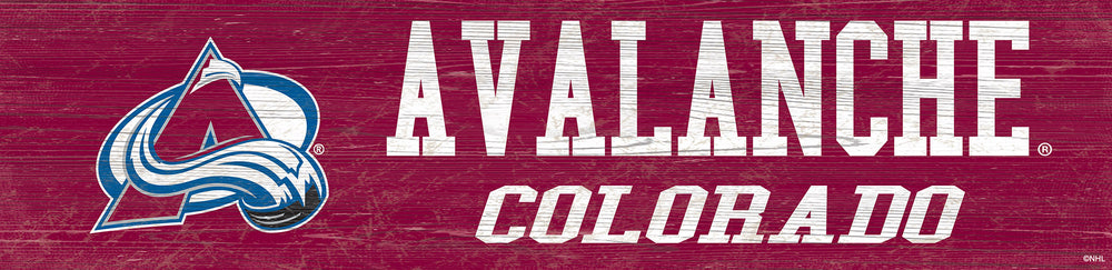 Wholesale NHL / H0846-Team Name 6x24 / H0846-Colorado Avalanche