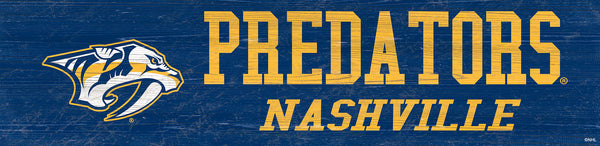 Wholesale NHL / H0846-Team Name 6x24 / H0846-Nashville Predators