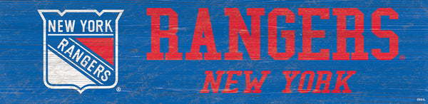 Wholesale NHL / H0846-Team Name 6x24 / H0846-New York rangers