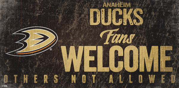 Wholesale NHL / H0847-Fans Welcome 6x12 H / H0847-Anaheim Ducks