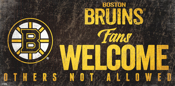 Wholesale NHL / H0847-Fans Welcome 6x12 H / H0847-Boston Bruins