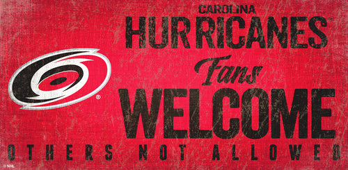 Wholesale NHL / H0847-Fans Welcome 6x12 H / H0847-Carolina Hurricanes