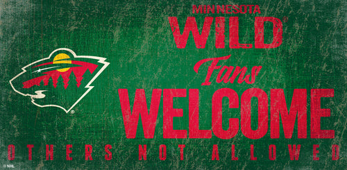 Wholesale NHL / H0847-Fans Welcome 6x12 H / H0847-Minnesota Wild