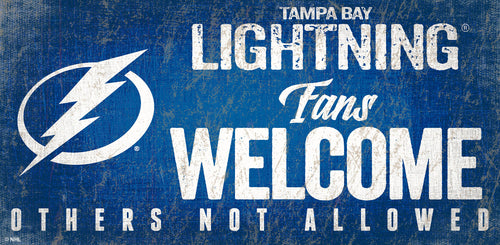 Wholesale NHL / H0847-Fans Welcome 6x12 H / H0847-Tampa Bay Lightning