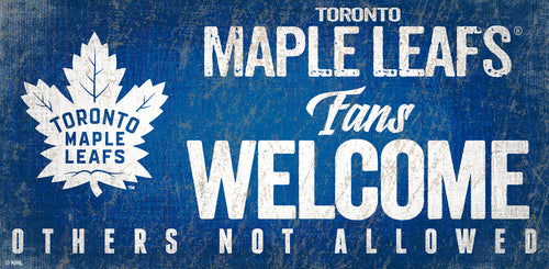 Wholesale NHL / H0847-Fans Welcome 6x12 H / H0847-Toronto Maple Leafs