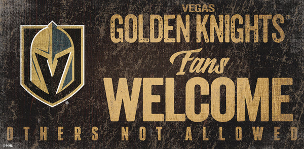 Wholesale NHL / H0847-Fans Welcome 6x12 H / H0847-Vegas Golden Knights