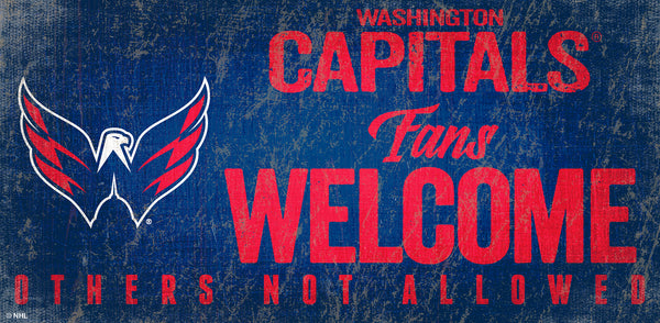 Wholesale NHL / H0847-Fans Welcome 6x12 H / H0847-Washington Capitals