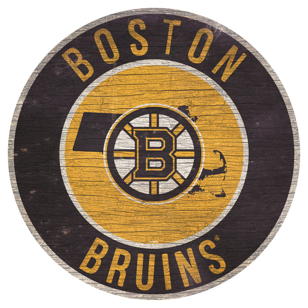 Wholesale NHL / H0866-12 in Circle with State / H0866-Boston Bruins