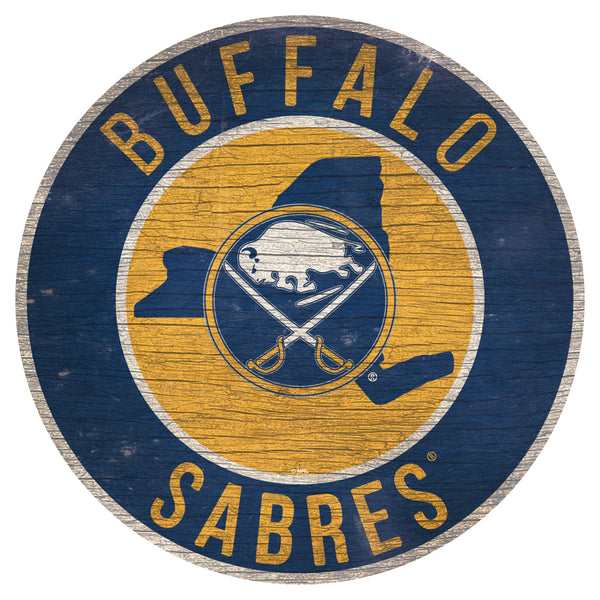 Wholesale NHL / H0866-12 in Circle with State / H0866-Buffalo Sabres