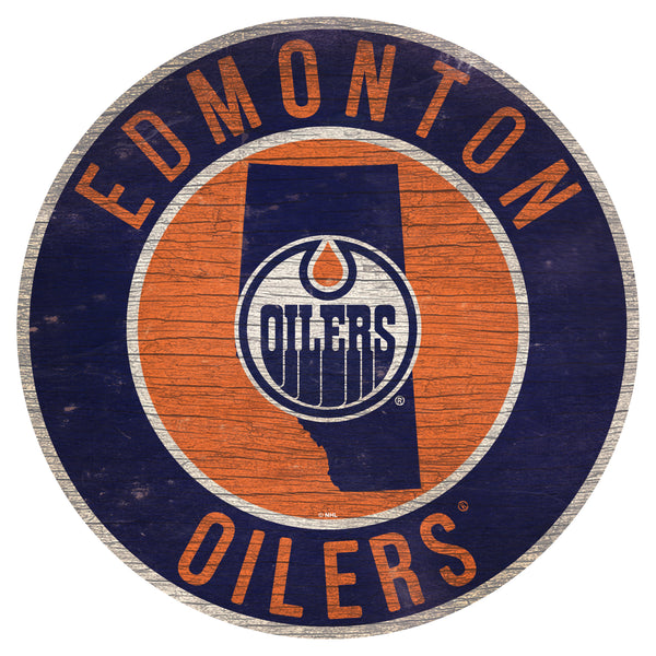 Wholesale NHL / H0866-12 in Circle with State / H0866-Edmonton Oilers