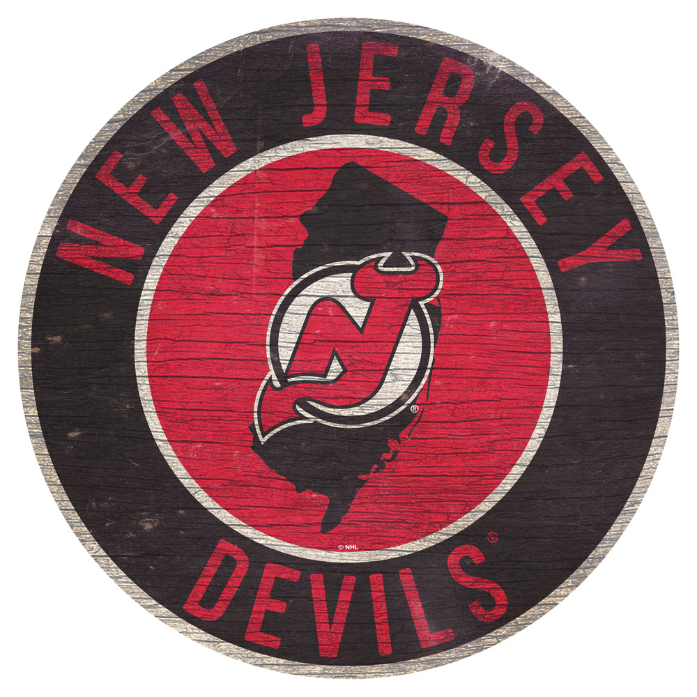 Wholesale NHL / H0866-12 in Circle with State / H0866-New Jersey Devils