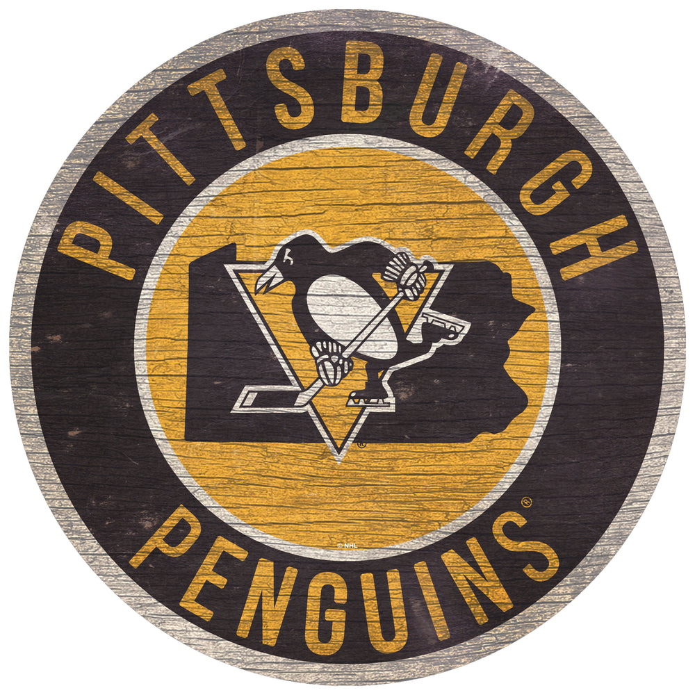 Wholesale NHL / H0866-12 in Circle with State / H0866-Pittsburgh Penguins