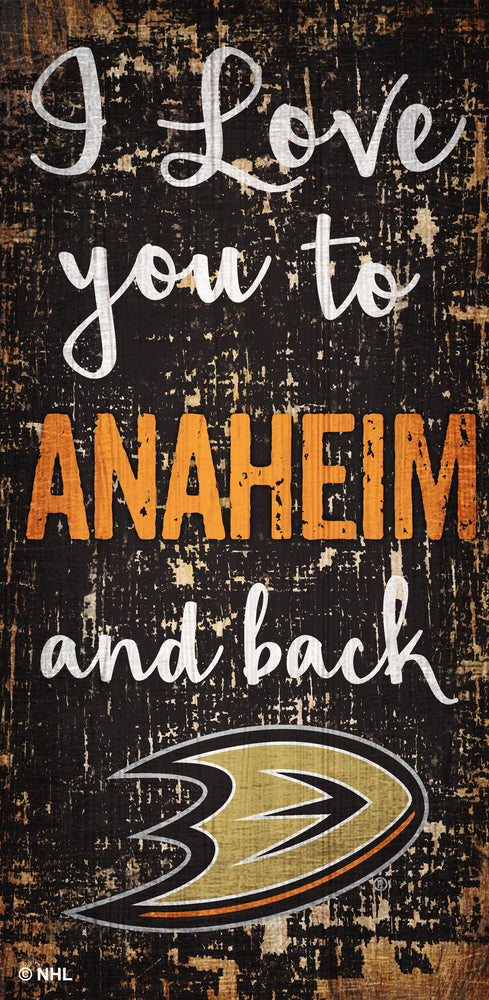 Wholesale NHL / H0868 - I love you 6x12 / H0868-Anaheim Ducks