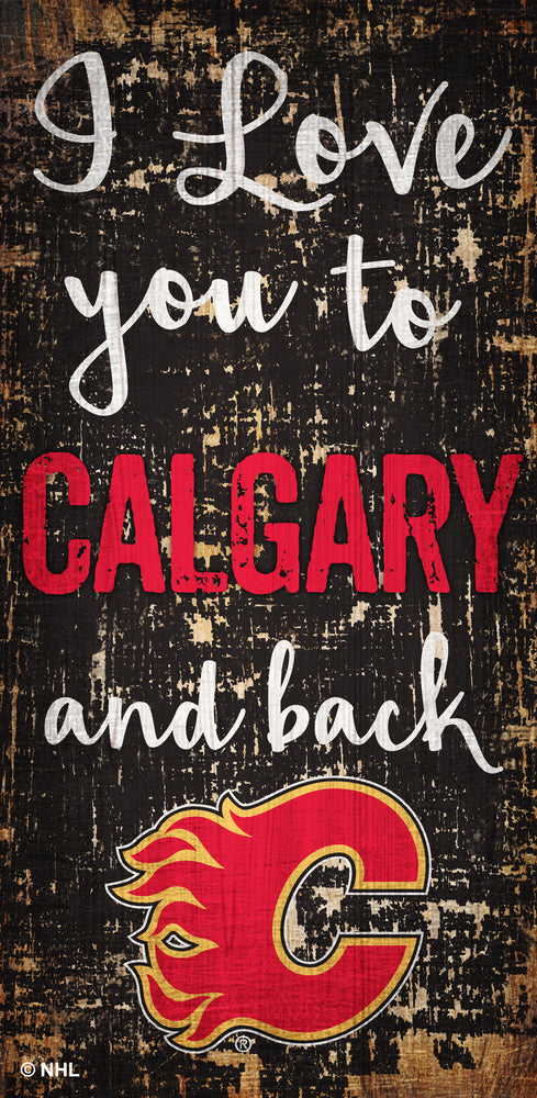 Wholesale NHL / H0868 - I love you 6x12 / H0868-Calgary Flames