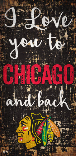 Wholesale NHL / H0868 - I love you 6x12 / H0868-Chicago Blackhawks