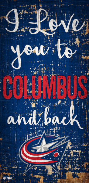 Wholesale NHL / H0868 - I love you 6x12 / H0868-Columbus Blue Jackets