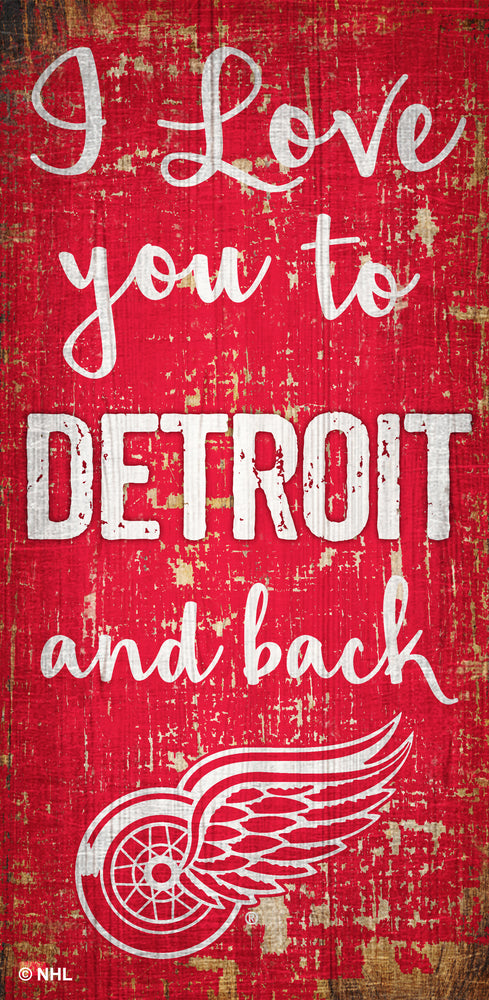 Wholesale NHL / H0868 - I love you 6x12 / H0868-Detroit Red Wings