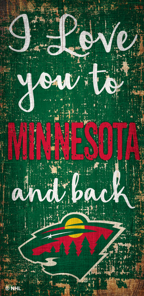 Wholesale NHL / H0868 - I love you 6x12 / H0868-Minnesota Wild