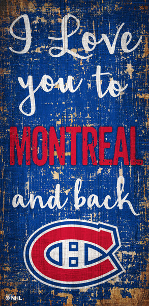 Wholesale NHL / H0868 - I love you 6x12 / H0868-Montreal Canadiens