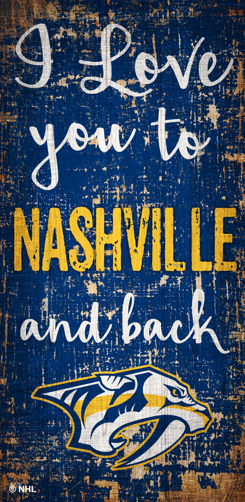 Wholesale NHL / H0868 - I love you 6x12 / H0868-Nashville Predators