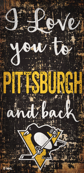 Wholesale NHL / H0868 - I love you 6x12 / H0868-Pittsburgh Penguins