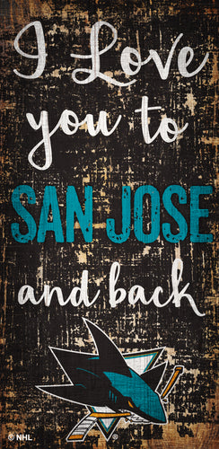 Wholesale NHL / H0868 - I love you 6x12 / H0868-San Jose Sharks