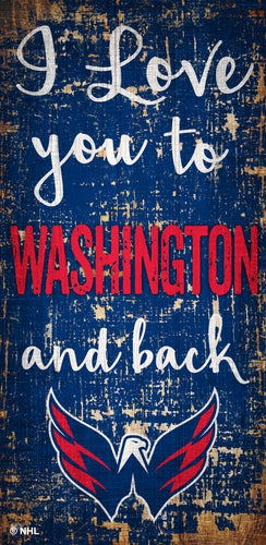 Wholesale NHL / H0868 - I love you 6x12 / H0868-Washington Capitals