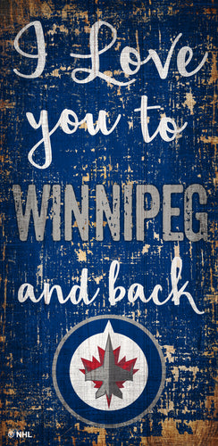 Wholesale NHL / H0868 - I love you 6x12 / H0868-Winnipeg Jets