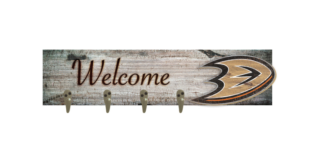 Wholesale NHL / H0873-Coat Hanger Welcome 6x24 / H0873-Anaheim Ducks