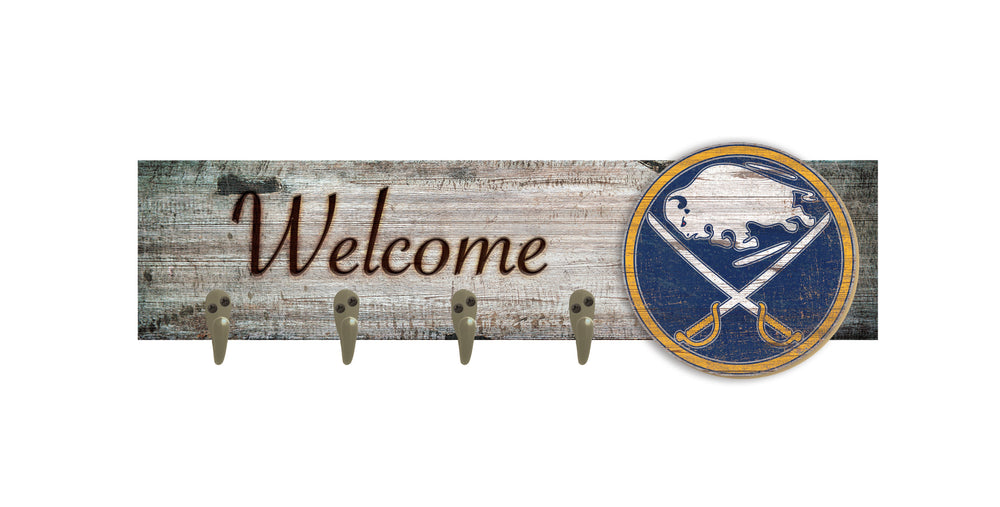 Wholesale NHL / H0873-Coat Hanger Welcome 6x24 / H0873-Buffalo Sabres