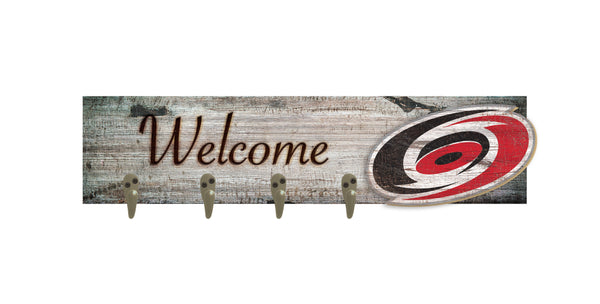 Wholesale NHL / H0873-Coat Hanger Welcome 6x24 / H0873-Carolina Hurricanes